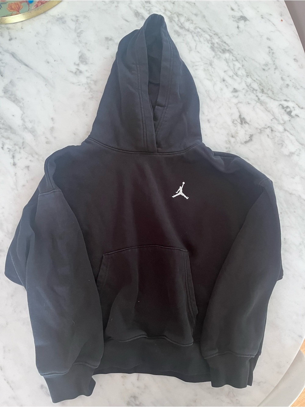 Jordan Black Cropped Hoodie – Youth Size Large